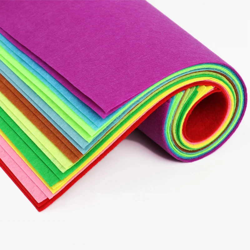 

40Pcs Nonwoven Fabric DIY Toys Christmas Gift A4 Colorful Manual Felt Cloth for Tablecloth Hand Sewing Crafts Material 20x30cm
