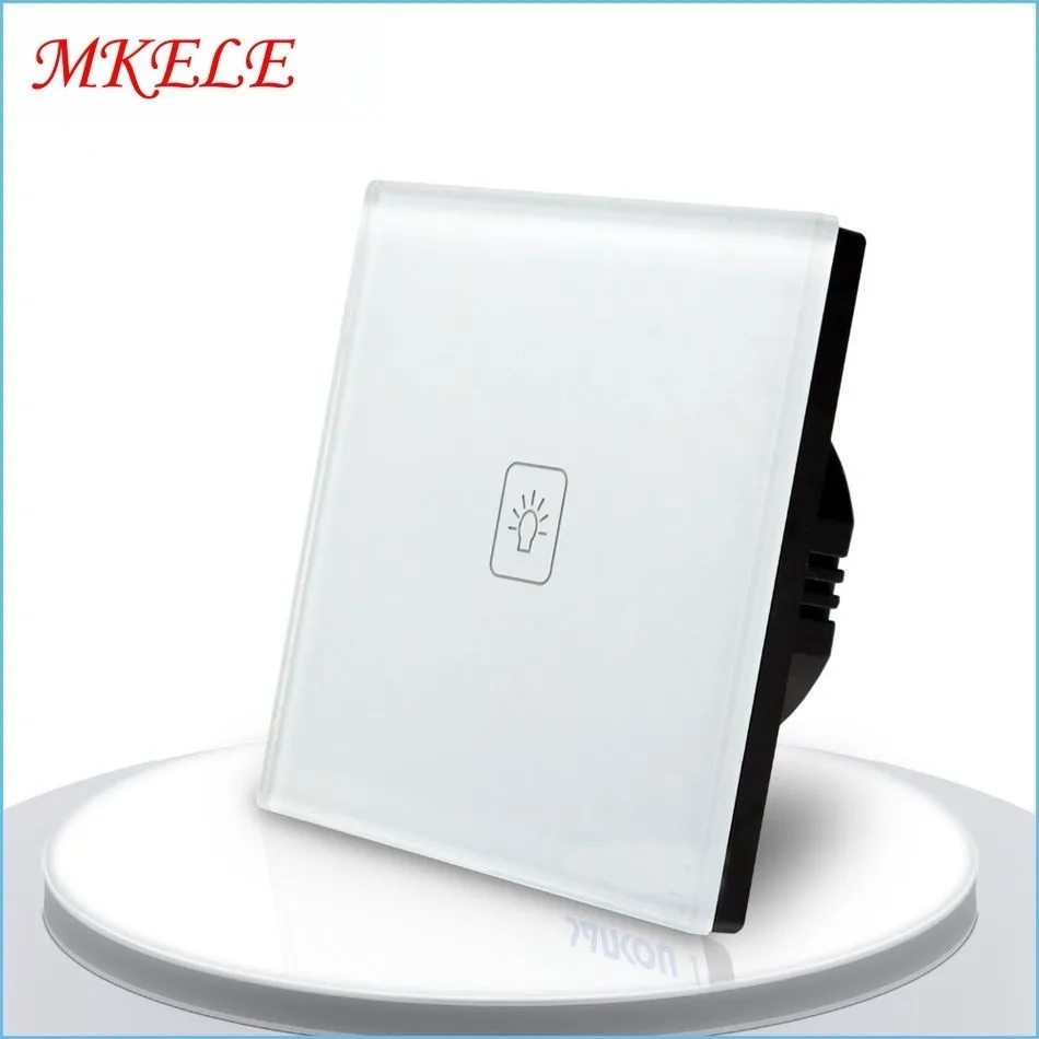 

Hot Sale EU Standard Touch Switch 1 Gang 2 Way Crystal Glass Panel Light Switch Wall Switch,wall Socket For Lamp trustworthy