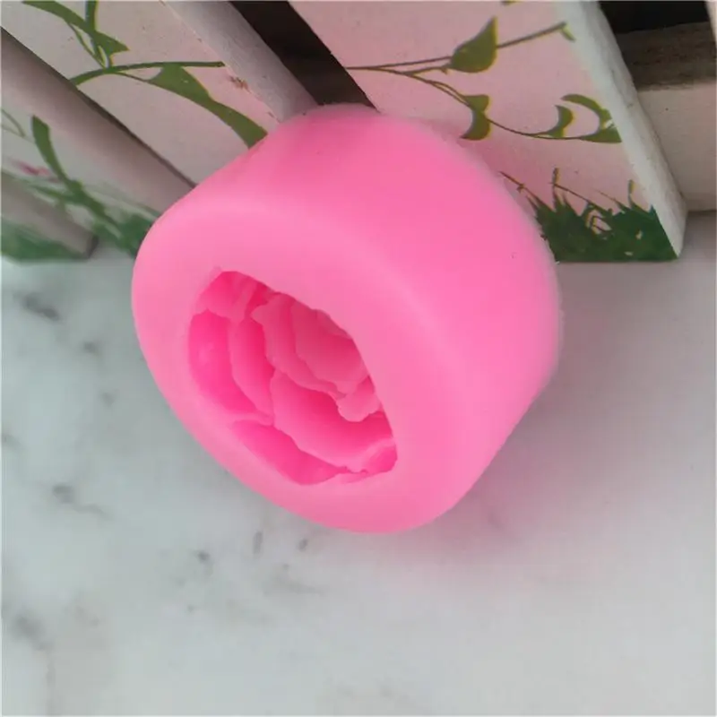 Мини формы для выпечки в виде розы DIY силиконовая форма помадки глиняная свечей