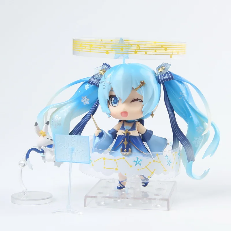GZTZMY Аниме Vocaloid Hatsune Miku 2017 Снежная Мику мерцающий Сноу версия ПВХ Фигурки