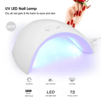 

36W UV Led Lamp Dryer for Makeup Nail Gel 12 LED UV Light Gel Polish Curing Machine Nail Art Painting Salon Tools Nail lamp