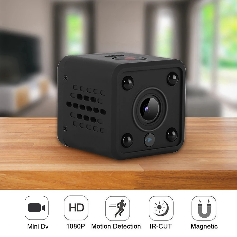 

Mini 1080P HD WiFi Night Vision Camera Wireless Indoor Home Security Nanny Camera US/EU 110-240V