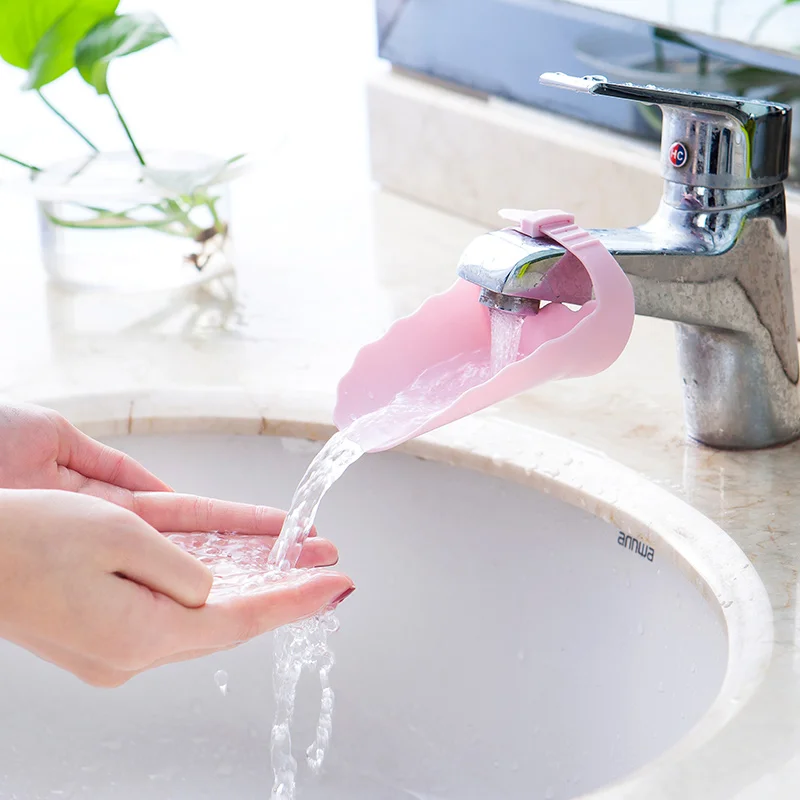

PP Faucet Extender Bathroom Sink Faucet Water Tap Extending Washing Hands Extension Device for Children Bath Room Products