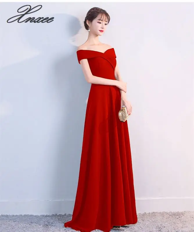 Новое платье элегантное женское платье А-силуэта, цвет красного вина длинное платье Вечерние Элегантное Длинное платье