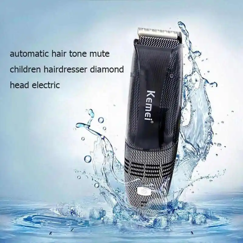  New Hot Kemei Km-77 Rechargeable Hair Clipper Professional Men Vacuum Hair Clipper Cordless Baby El