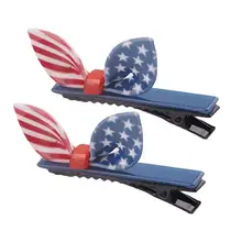 2 шт заячьи ушки заколки для волос в виде бантика шпильки прочные головные уборы для женщин дамы