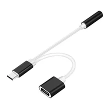 LEORY Usb type C до 3,5 мм Aux аудио кабель Разъем для наушников адаптер 2 в 1 Usb-C Aux для OnePlus 6T для huawei P20 mate 20 10 Pro
