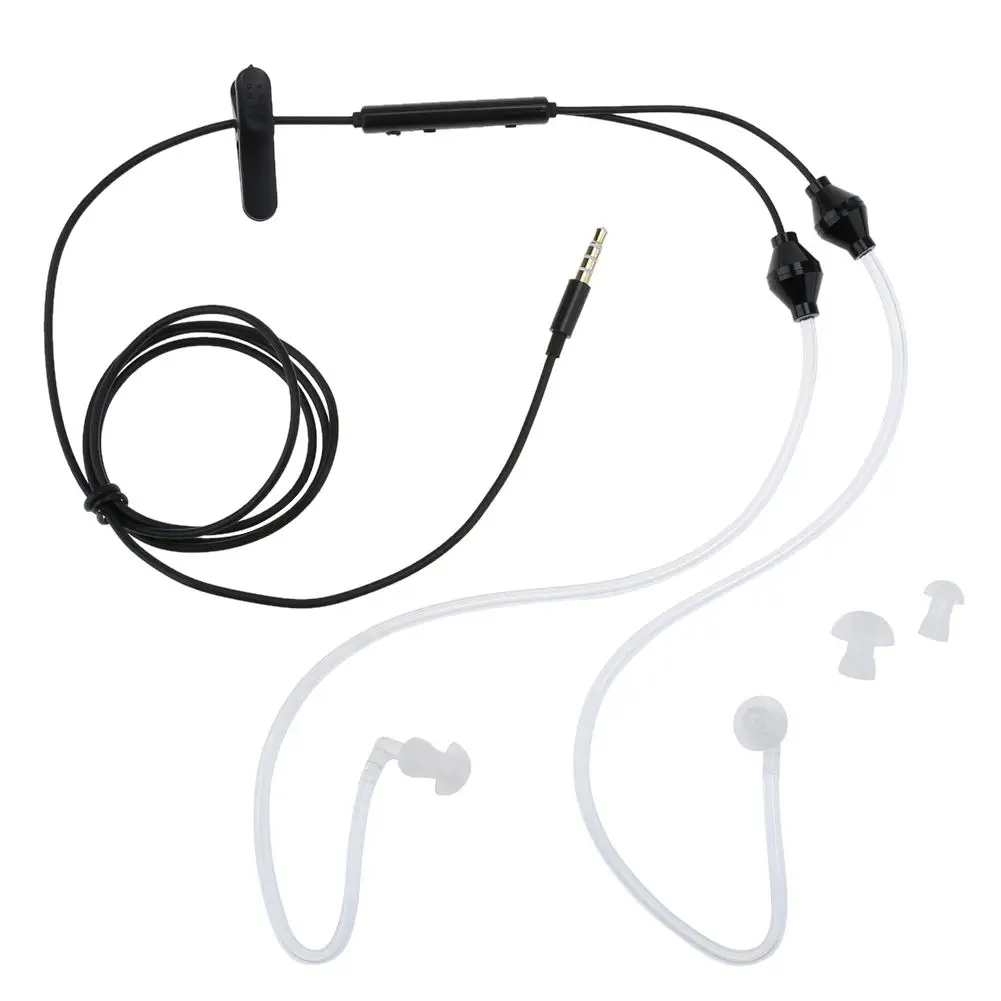 3.5mm Plug Air Tube Anti Radiation Earphone 2 Acoustic Stereo Headset for iPhone Samsung|Наушники и гарнитуры| |