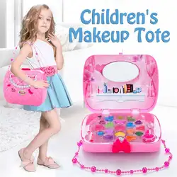 Девушка Косметика игрушки Tote сумки для хранения принцесса сценический экспорт красный лак ногтей подарок девочек