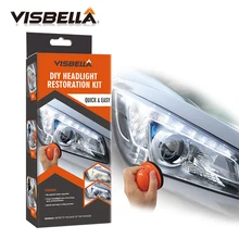 Visbella Faro Restauro Sistema di Kit di Riparazione FAI DA TE Faro Sbiancante Cura dell’auto kit di Riparazione Lampada Luce Pulita Smalto da manuale