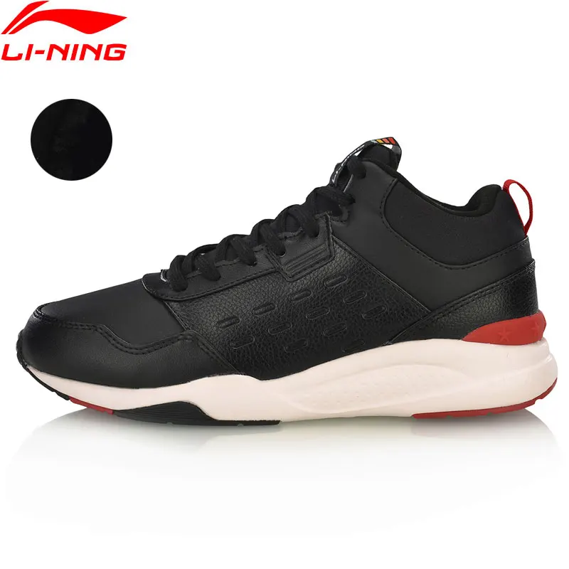 Li-Ning/Женская Классическая обувь для отдыха; теплые флисовые Нескользящие кроссовки с подкладкой; спортивная обувь; AGCN156; YXB251