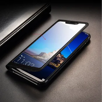 

for Huawei Honor 8X Case 8X Max Full View Window PU Leather Flip Cover Funda Case for Huawei Honor 8X/8x Max protective case