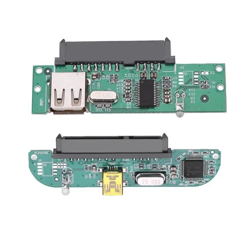 НОВЫЙ 2,5 дюймовый USB 2,0 на SATA 7 + 15 Pin адаптер для жесткого диска конвертер для 2,5 "жесткий диск SSD диск для ноутбука Настольный ПК компьютер