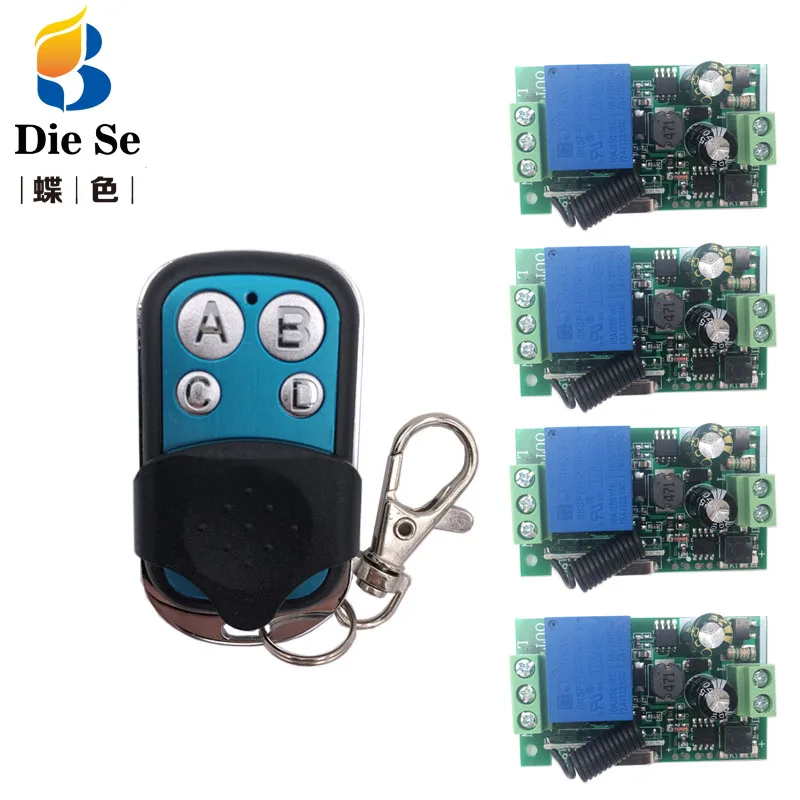 

AC 85~250V 10A 1CH Remote Control Switch Wireless Receiver Relay Module for rf 433MHz Remote Garage Lighting Electric Door