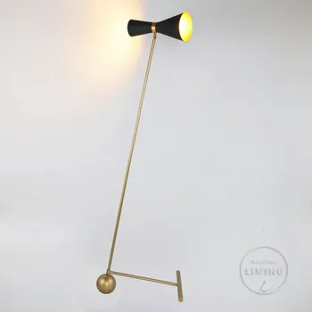 

Retro Studio Industrial Bar Creative Nordic Copper Modern Tripot E27 Led Floor Lamp Floor Light Standing Living Room Fixture