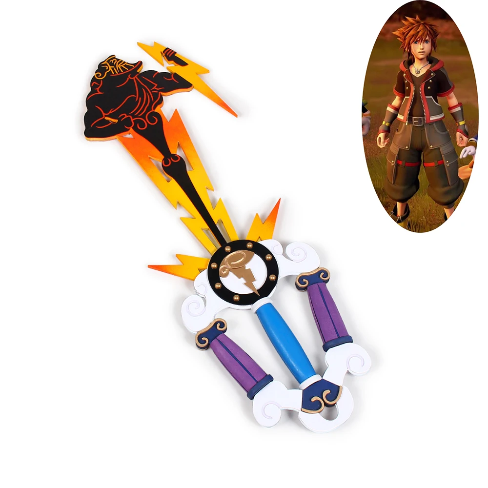 Kingdom Hearts Iii Sora Hercules Mt Olympus Keyblade Sword Pvc Cosplay Prop Costume Props Aliexpress