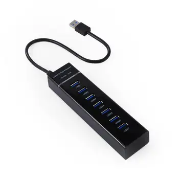 

7 Port USB 3.0 Hub Splitter Super Speed 5Gbps USB 3.0 Expander for PC Laptop Windows XP/Vista/7/8 and for MAC with USB Support