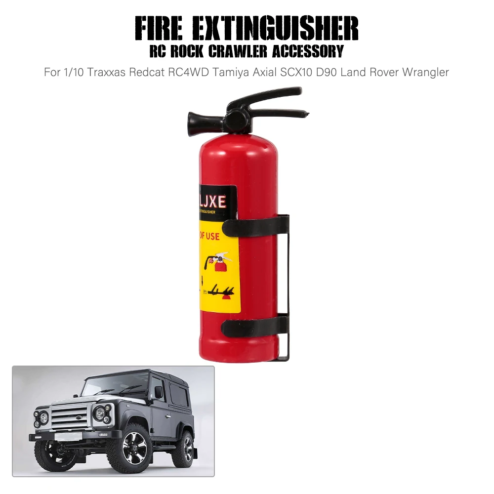 

Fire Extinguisher RC Rock Crawler Parts Accessory for 1/10 Traxxas Redcat RC4WD Tamiya Axial SCX10 D90 Land Rover Wrangler