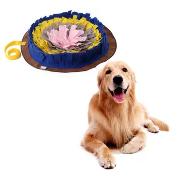 

Dog Round Pet Sniffing Pad Washable Training Blanket Feeding Mat Piecing dog beds for Small large dogs Cat Bunny Blanket