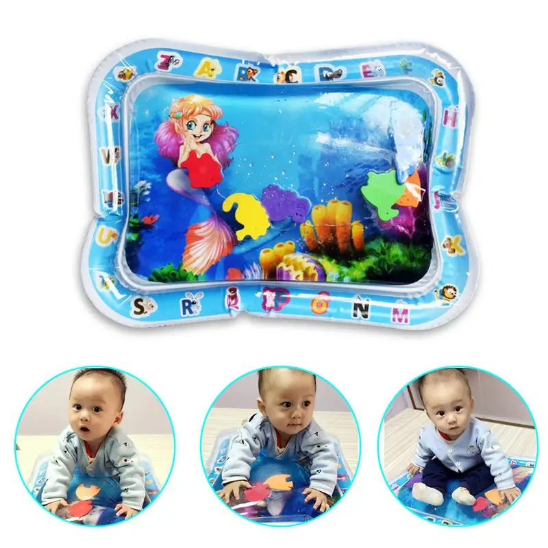 

Hot Sales Baby Kids Crawling Water Play Mat Inflatable Infant Tummy Time Playmat Toddler For Baby BPA Free Leak Proof Cushion