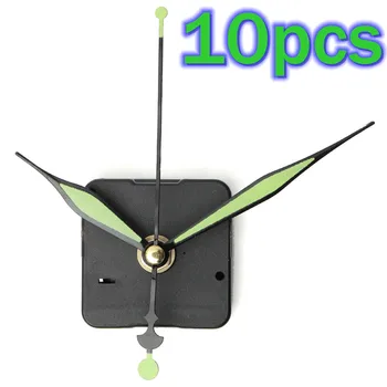 

Brand New 10pcs Luminous Hands DIY Quartz Clock Spindle Movement Mechanism Repair Tool Kit