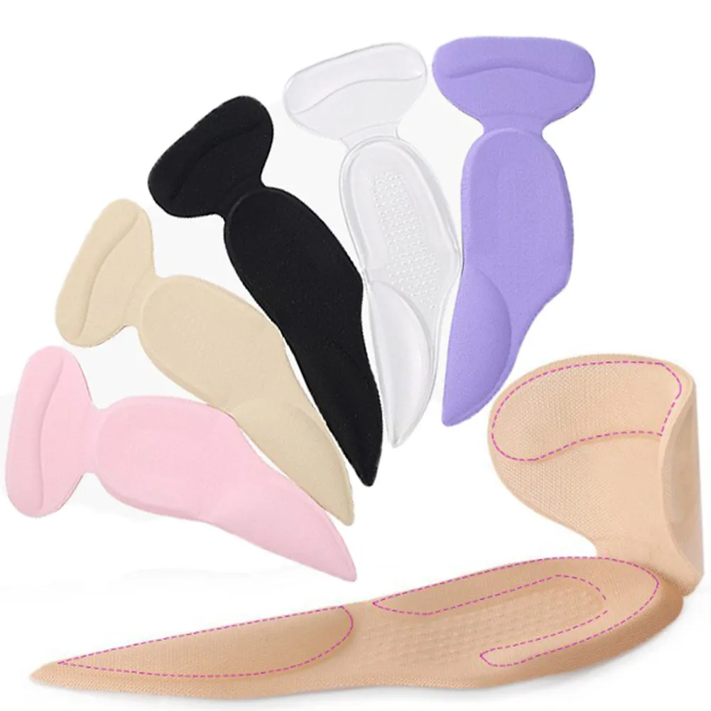 High Heels Grips Inserts Silicone Liner Arch Support Heel Protector Shoes Pads Orthotic White Insoles Fashion Shoe Accessories