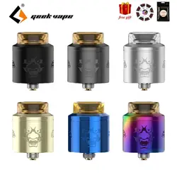 Бесплатная катушка и хлопок Geekvape Tengu RDA с легкой двойной катушкой здания соты воздуха защита от протекания 24 мм испаритель с баком vs Drop RDA