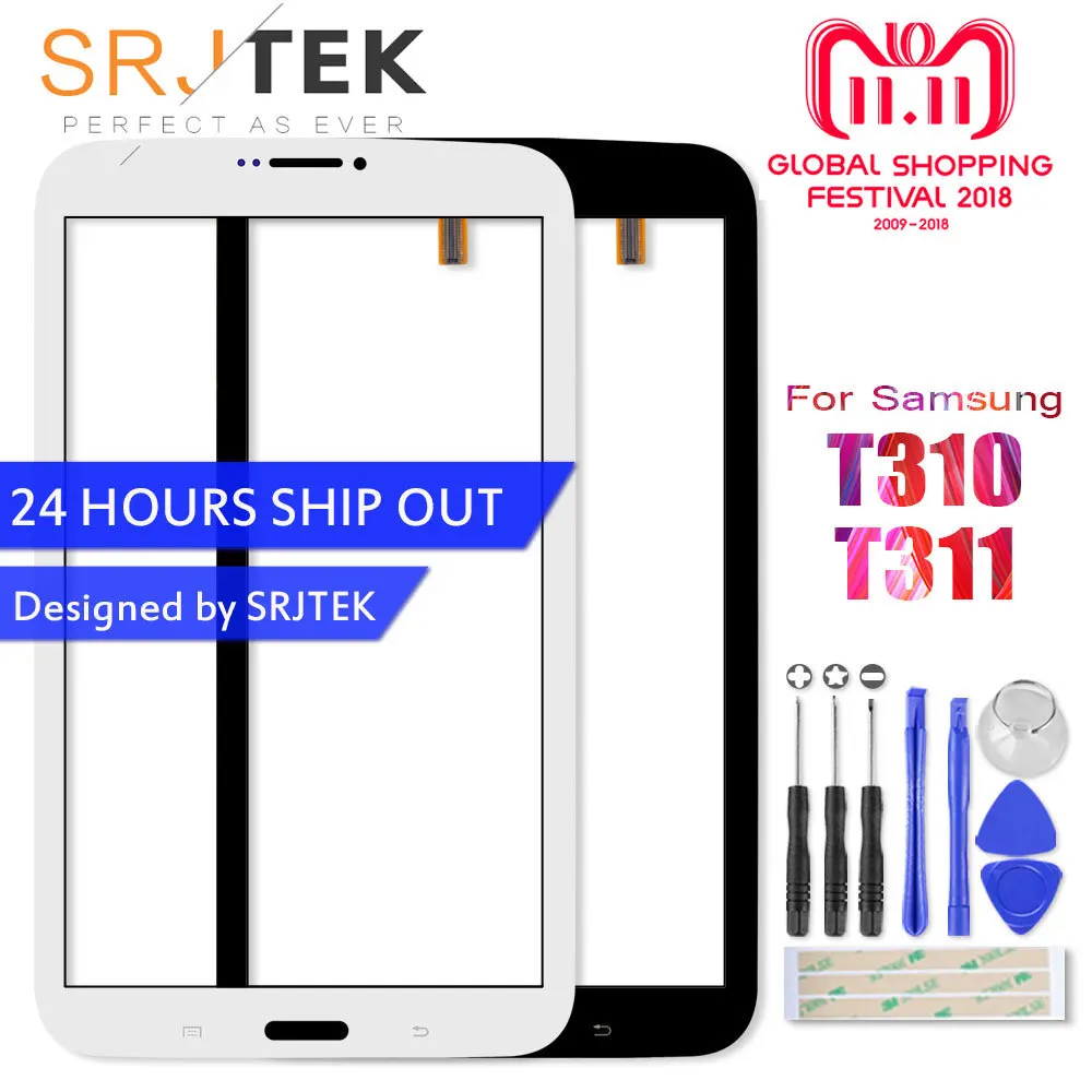 Srjtek 8.0 Touchscreen For Samsung Galaxy Tab 3 8.0 T310 T311 SM-T310 SM-T311 Touch Screen Digitizer Sensor Tablet PC Parts Srjtek 8.0 Touchscreen For Samsung Galaxy Tab 3 8.0 T310 T311 SM-T310 SM-T311 Touch Screen Digitizer Sensor Tablet PC Parts