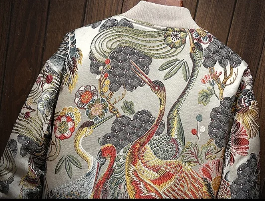 Japanese Embroidery Men Jacket Coat Man Hip Hop Streetwear Men Jacket Coat Bomber Jacket Men Clothes 2019 Sping New