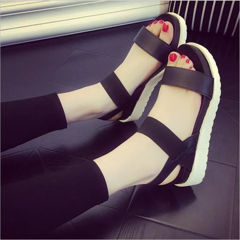 

2018 Summer New Gladiator Women shoes Roman sandals shoes Women sandals peep-toe flat woman Rome sandalias mujer