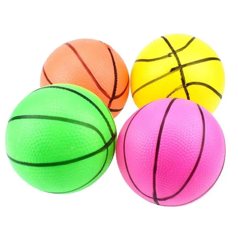 

1pc 10cm Funny Children Outdoor Toy Balls Outdoor Mini Inflatable Basketball Toys Kids Hand Wrist Exercise Ball Random Color