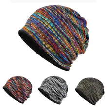 Ha lavorato a maglia di Velluto Equitazione Arcobaleno Cappello Caldo Copricapo Sci Impiallacciatura Multi-color Cap Outdoor Per Gli Sport All’aria Aperta Casco di Riciclaggio di Sci cappello