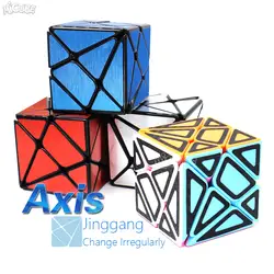 Axis Magic Cube изменить нерегулярно Jinggang Cube 3x3x3 наклейки зеркало из углеродного волокна 3x3 трудно Твист головоломки игрушки для детей