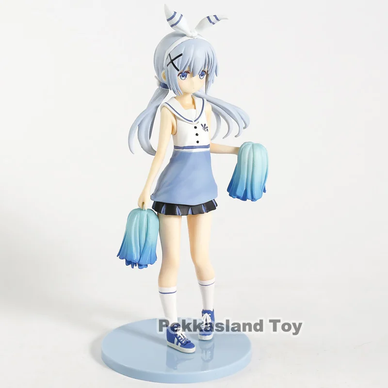 Является ли заказ кроликом? Kafuu Chino Cheer leader Ver. 1/7 Масштаб ПВХ фигурка Коллекционная