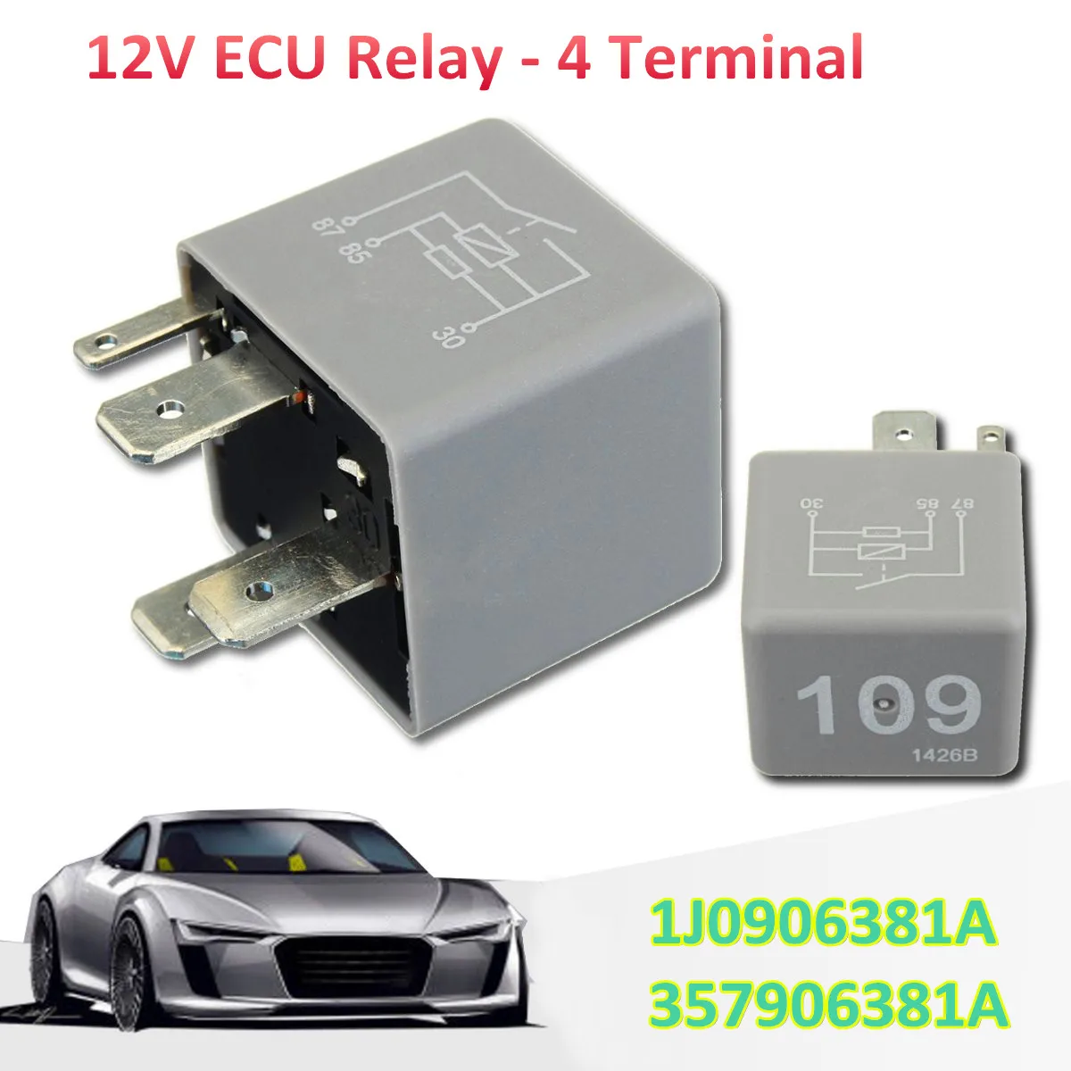 

12V ECU Fuel Pump Relay Number 109 For VW /Audi /Seat /Skoda 1J0906381A 357906381A