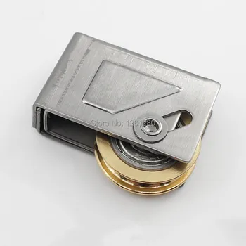 

70type window roller sliding door plastic steel window pulley Aluminum alloy windows brass wheel mute brass roller hardware