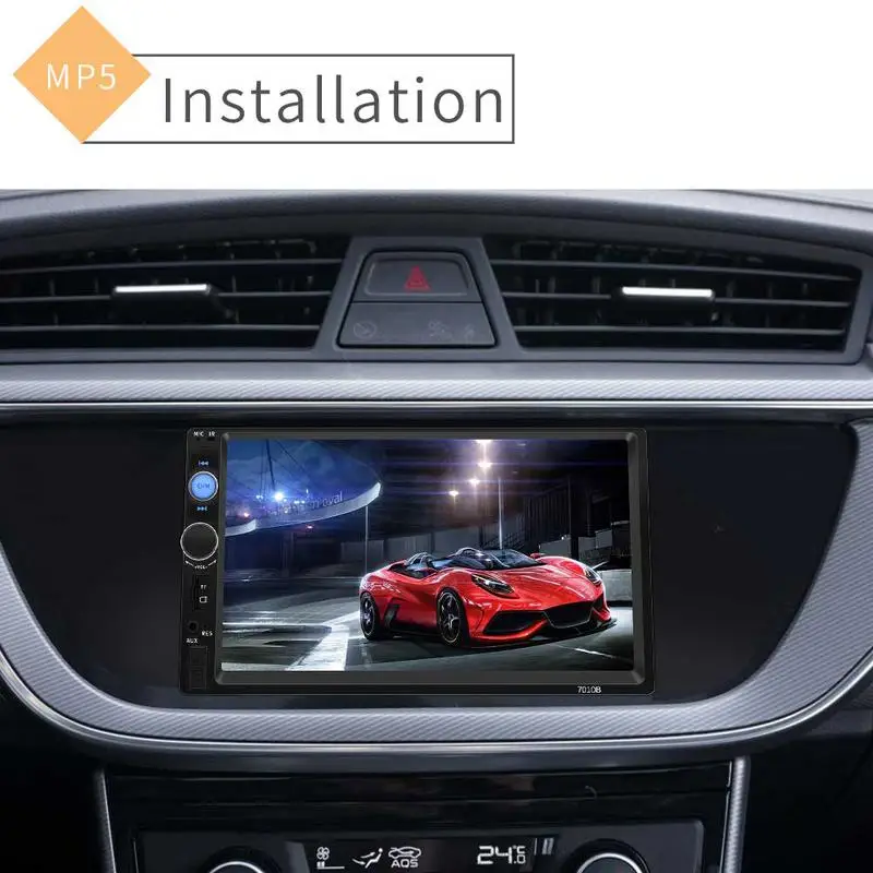 

7 Inch Bluetooth Touch Screen MP5 Card Machine 2 Din Car Stereo Radio Car Reversing Monitor For 2 DIN 7" HD MP5