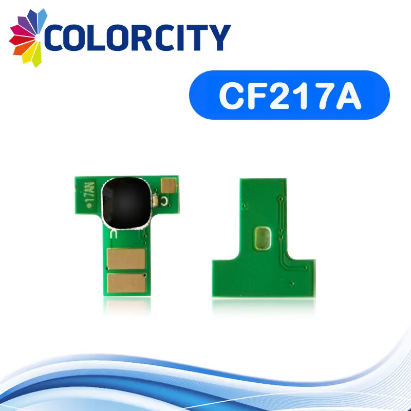 1 pc совместимые CF217A 17A чип картриджа с тонером для hp LaserJet Pro M102a M102w M102 МФУ M130a M130fn M130fw M130nw M130 принтер