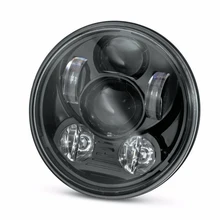 Motorcycle 5.75 Inch Modified Headlight Led45W 6000K 4500Lm For Harley Black
