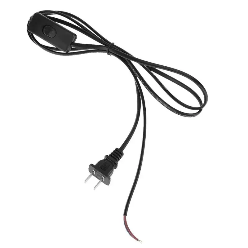 1,8 m/5.9ft импульсный шнур питания провод кабель с переключателем для настольного освещения светодиодный шнур питания лампы с переключателем для настольной лампы