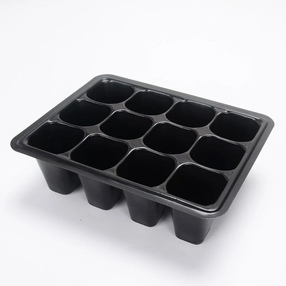 

1 PCS 6/12 Cells Nursery Box Pot Planting Seed Tray Nursery Box Seedling Tray Seed Starter With Dome And Base Gardening Bonsai