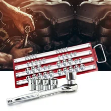 80 шт. 1/4 3/8 1/2 дюймов гнездо лоток Стойки оснастки рельсовые инструменты Органайзер ГНЕЗДО СТОЙКИ накопитель держатель лотка