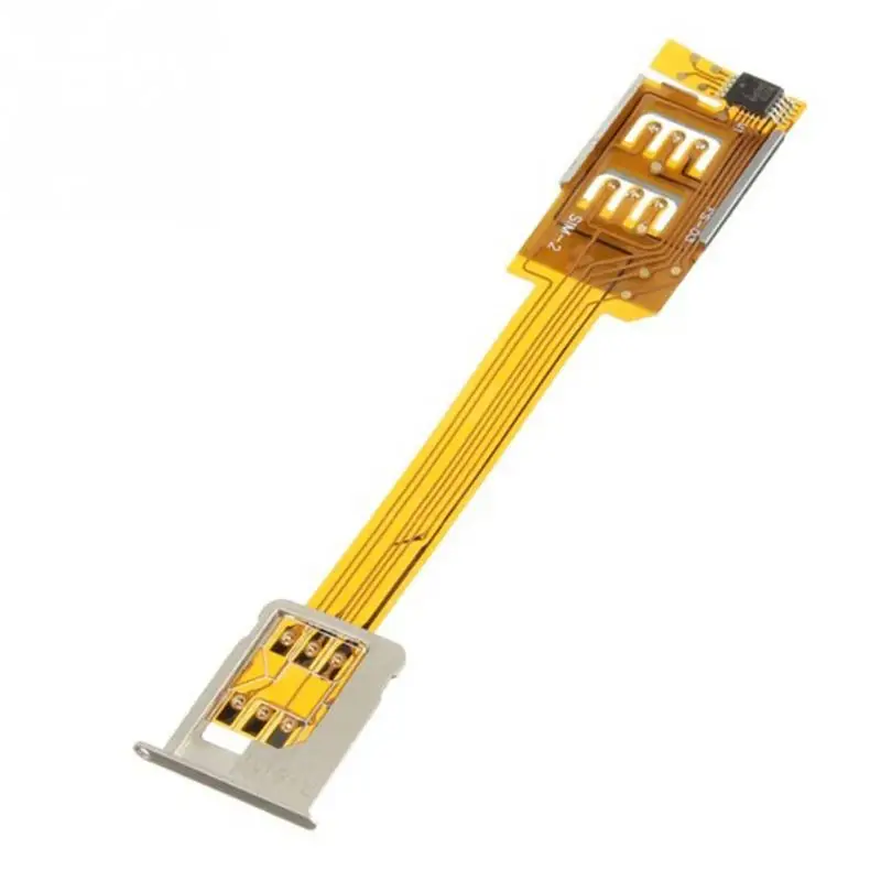 

Portable Dual 2 Sim Cards Double Adapter R-SIM SIM Card Adapter for iphone 5 5s