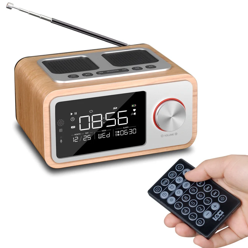 

LEORY H3 Remoter Controller Bluetooth Alarm Clock Wireless Speaker Portable USB MP3 Speaker 2500mah FM Radion Handfree
