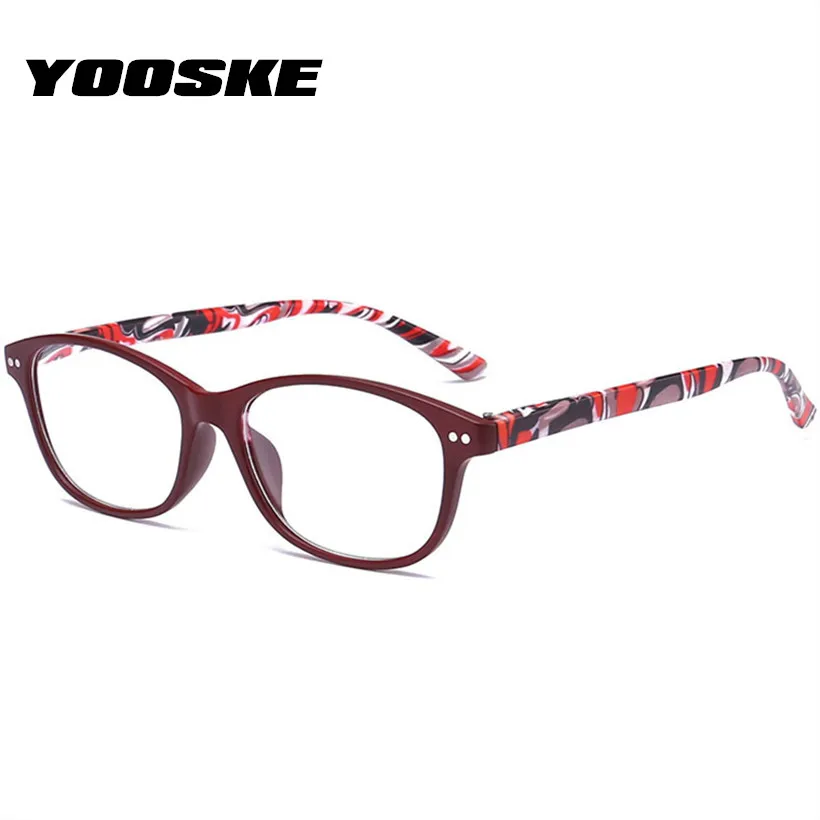 YOOSKE очки для чтения с принтом для женщин и мужчин Пресбиопия смола линзы очки+ 1,0 1,5 2,0 2,5 3,0 3,5 4,0