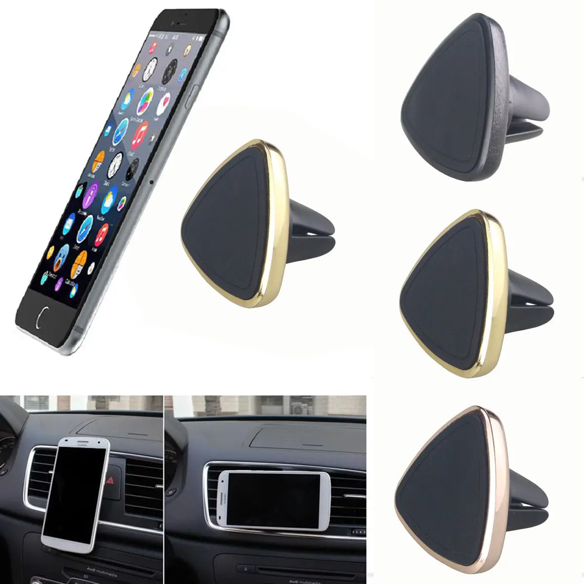 Универсальный магнитный автомобильный держатель для телефона Mini Air Vent Outlet Mount держатель для мобильного телефона для iPhone Samsung Huawei аксессуары|Подставки и держатели| | АлиЭкспресс