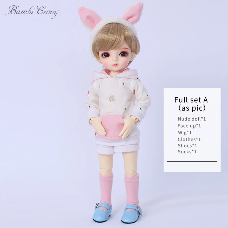 BambiCrony ваниль Fullset BJD SD куклы YoSD Littlefee Luts 1/6 полимерные фигурки шаровые шарниры игрушки парик Обувь Одежда бесплатные глаза