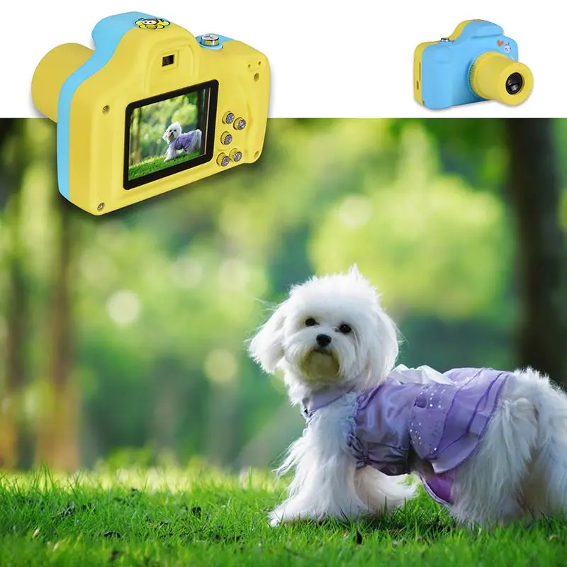  1.5 Inch 2MP 1080P Mini LSR Cam Digital Camera for Kids Baby Cute Cartoon Multifunction Toy Camera 