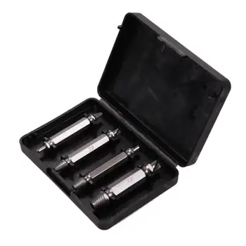 

4 in 1 Screw Extractor Drill Bits Guide Set Broken Damaged Bolt Remover