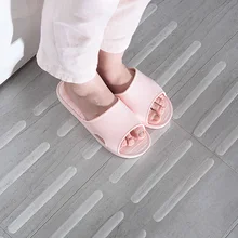 6 шт., прозрачные Нескользящие наклейки для ванной, для лестниц, для ванной, противоскользящие полоски Предупреждение льная лента, товары для безопасности на рабочем месте